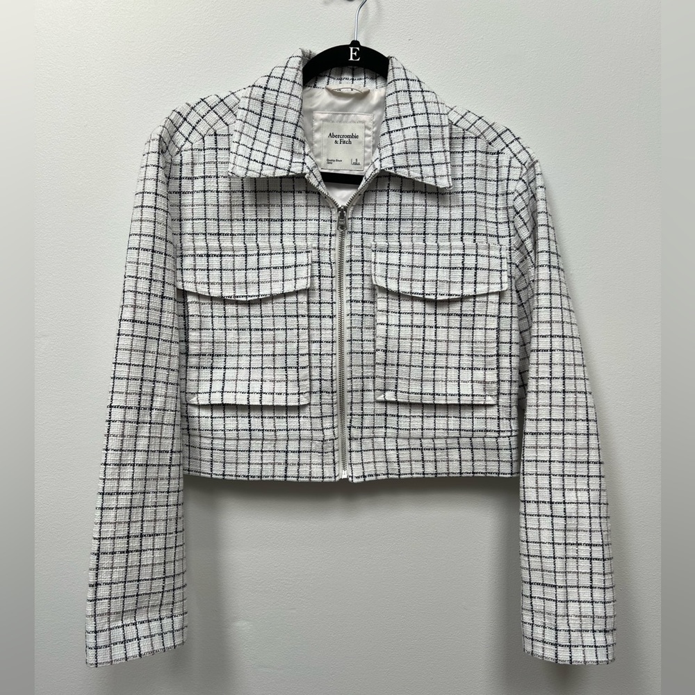 Abercrombie Cropped Tweed Jacket